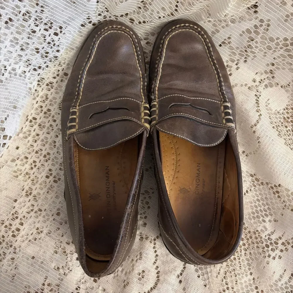 Martin Dingman Countrywear Men's US 10.5 M Penny Loafers Shoes